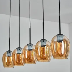 Vevino Suspension Ambre, 5 lumières