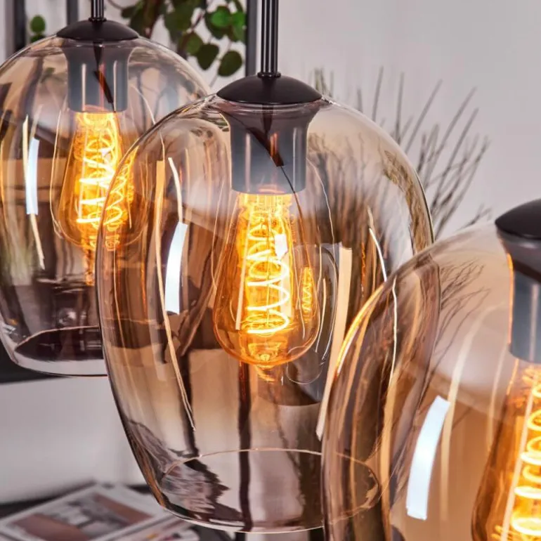 Vevino Suspension Ambre, Clair, 3 lumières