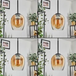 Vevino Suspension Ambre, Clair, 5 lumières