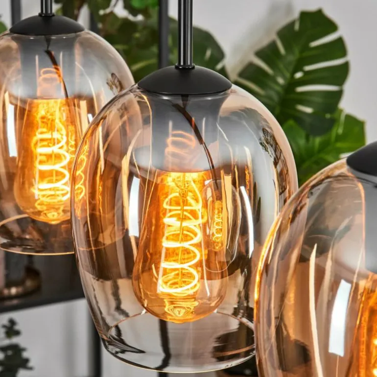 Vevino Suspension Ambre, Clair, 5 lumières