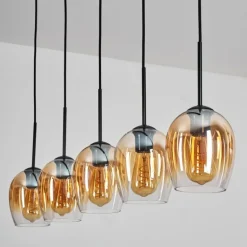 Vevino Suspension Ambre, Clair, 5 lumières
