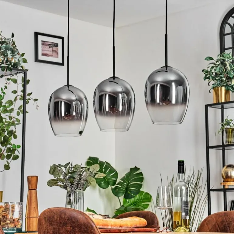 Vevino Suspension Chrome, Clair, 3 lumières
