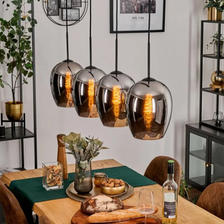 Vevino Suspension Chrome, 4 lumières
