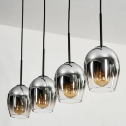 Vevino Suspension Chrome, Clair, 4 lumières