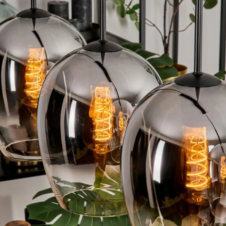 Vevino Suspension Chrome, Clair, 4 lumières