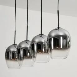 Vevino Suspension Chrome, Clair, 4 lumières