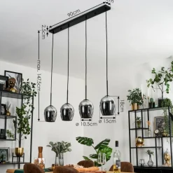 Vevino Suspension Chrome, 4 lumières
