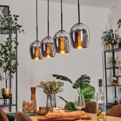 Vevino Suspension Chrome, 4 lumières