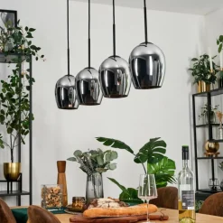 Vevino Suspension Chrome, 4 lumières