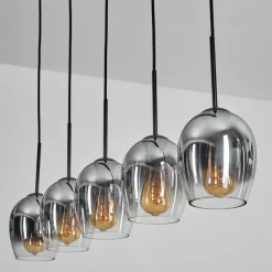 Vevino Suspension Chrome, Clair, 5 lumières