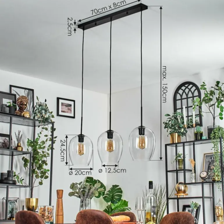 Vevino Suspension Clair, 3 lumières
