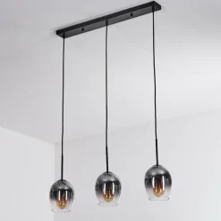 Vevino Suspension Noir, 3 lumières