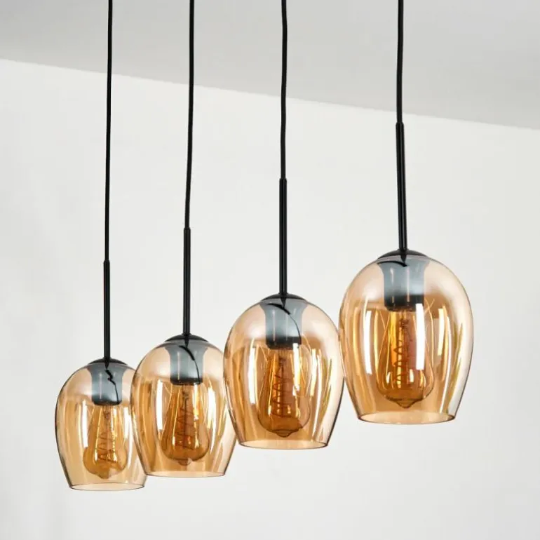Vevino Suspension Noir, 4 lumières
