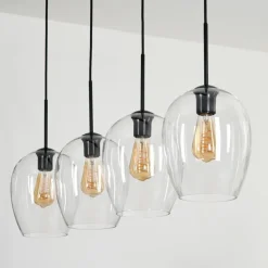 Vevino Suspension Noir, 4 lumières