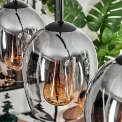 Vevino Suspension Noir, 5 lumières