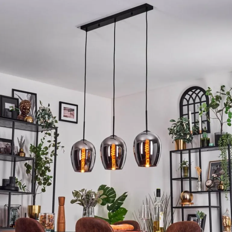 Vevino Suspension Noir, 3 lumières