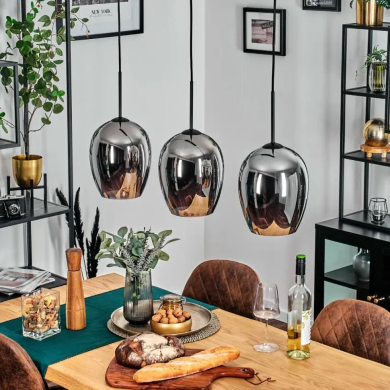 Vevino Suspension Noir, 3 lumières