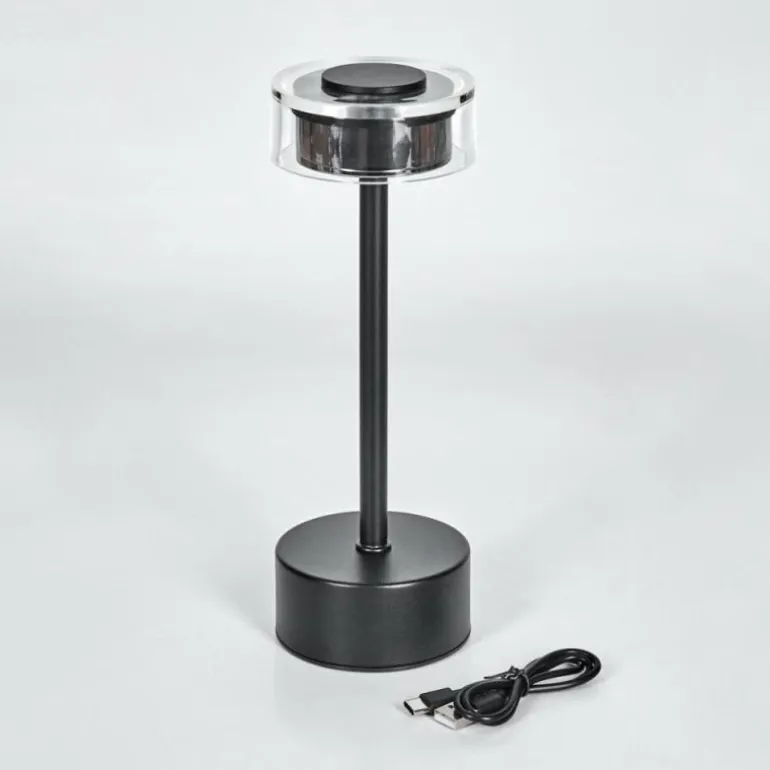 Viada Lampe de bureau, Lampe à poser LED Noir, 1 lumière