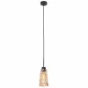 Vidrio Suspension Luminaires Steinhauer Noir, 1 lumière