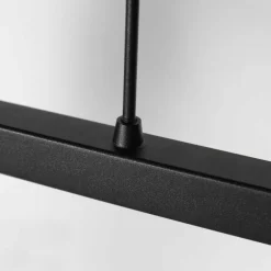 Vidrio Suspension Luminaires Steinhauer Noir, 3 lumières
