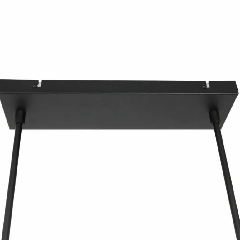 Vidrio Suspension Luminaires Steinhauer Noir, 3 lumières