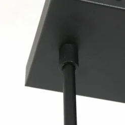Vidrio Suspension Luminaires Steinhauer Noir, 3 lumières