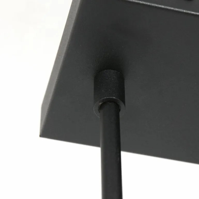 Vidrio Suspension Luminaires Steinhauer Noir, 3 lumières