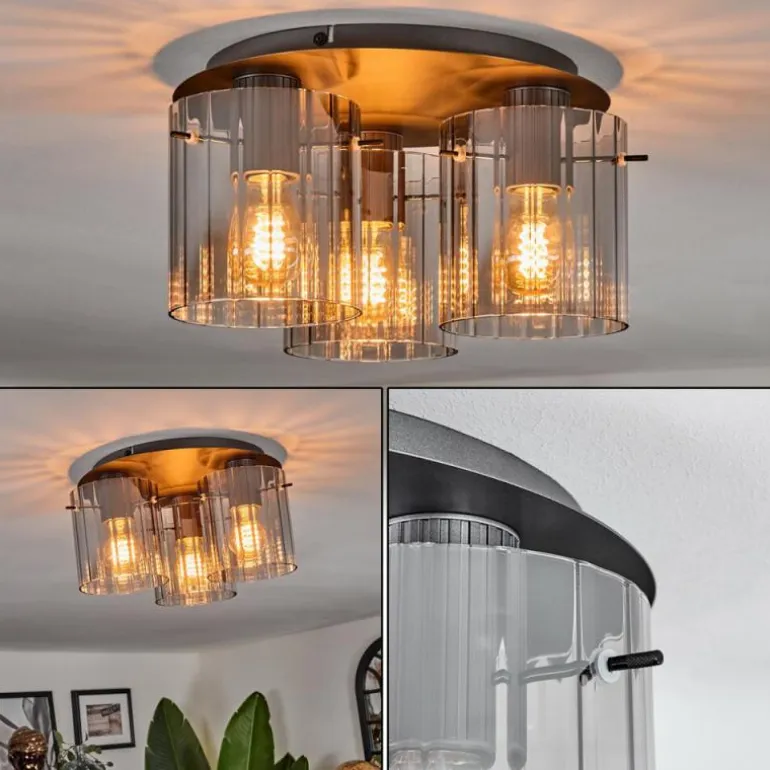 Vireda Plafonnier Anthracite, 3 lumières