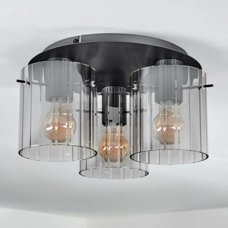 Vireda Plafonnier Anthracite, 3 lumières
