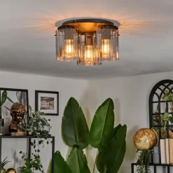 Vireda Plafonnier Anthracite, 3 lumières