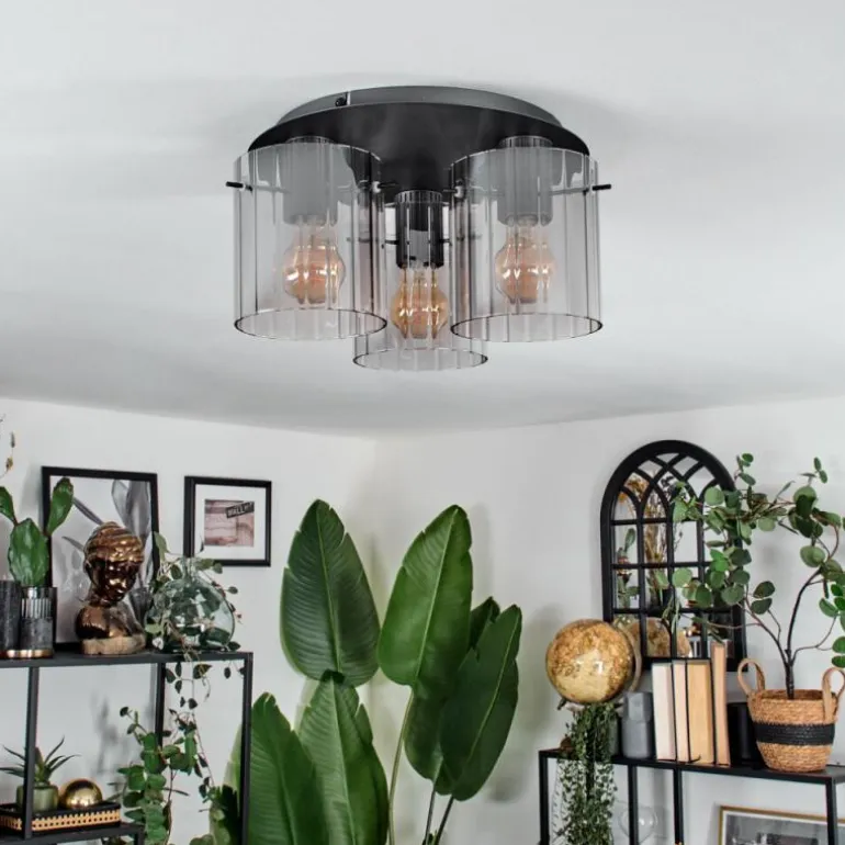 Vireda Plafonnier Anthracite, 3 lumières