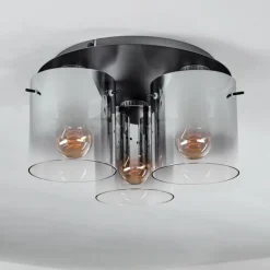 Vireda Plafonnier Anthracite, 3 lumières