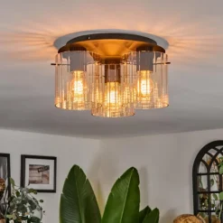 Vireda Plafonnier Noir, 3 lumières