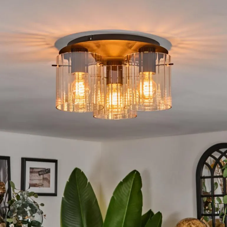 Vireda Plafonnier Noir, 3 lumières