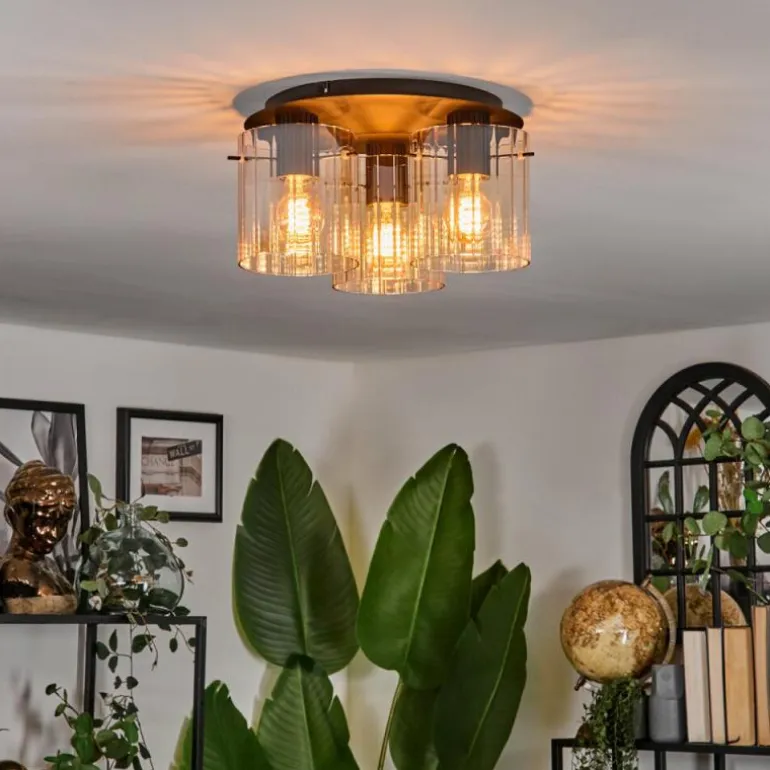 Vireda Plafonnier Noir, 3 lumières