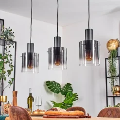 Vireda Suspension, Suspension Anthracite, 3 lumières