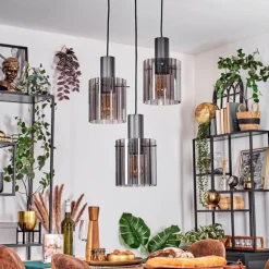 Vireda Suspension, Suspension Anthracite, 3 lumières