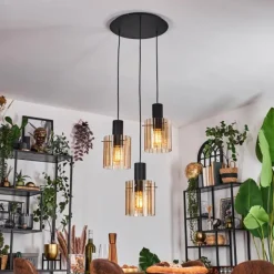 Vireda Suspension, Suspension Anthracite, 3 lumières