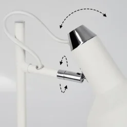 Vouzy Lampe à poser Blanc, 1 lumière