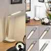 Vringelby Lampe de bureau, Lampe à poser, Liseuse LED Argenté, Blanc, 1 lumière