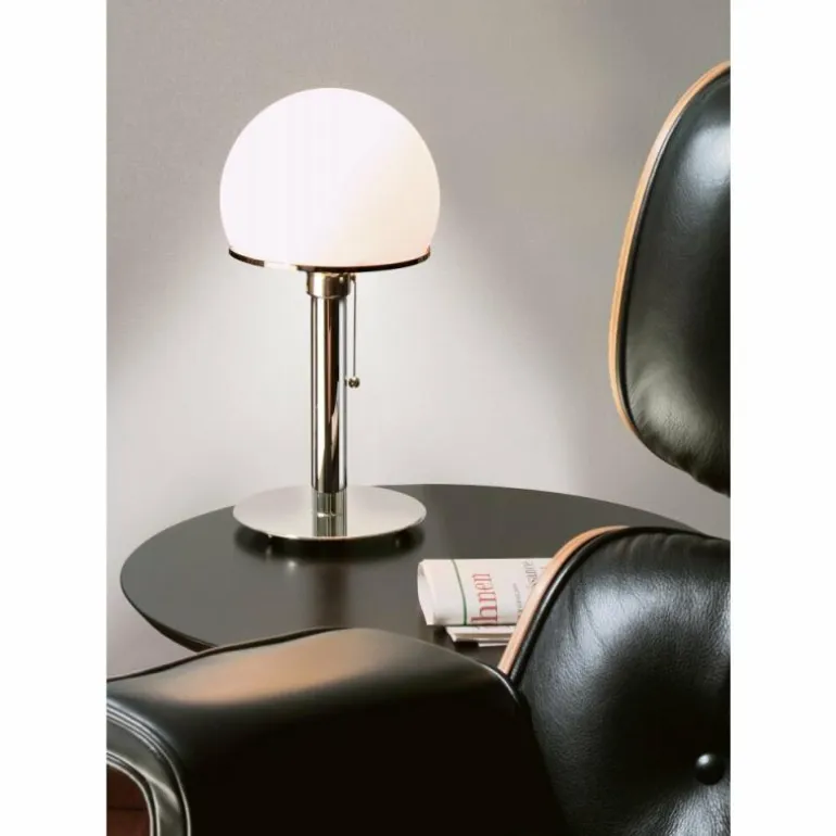 Wagenfeld 24 Tecnolumen Lampe à poser Nickel brillant, 1 lumière
