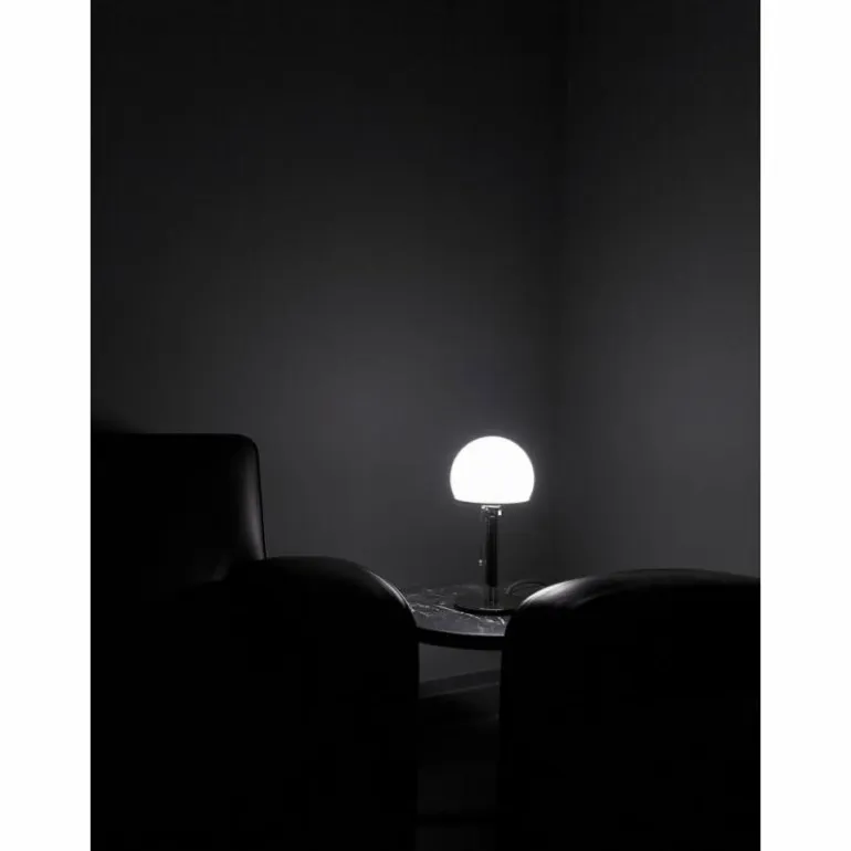 Wagenfeld 24 Tecnolumen Lampe à poser Nickel brillant, 1 lumière