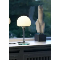 Wagenfeld 24 Tecnolumen Lampe à poser Nickel mat, Transparent, 1 lumière