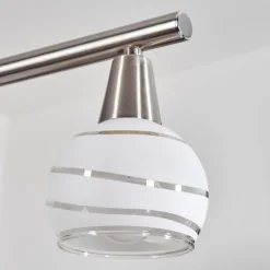 Warga Suspension, Boule lumineuse, Suspension Nickel mat, 6 lumières