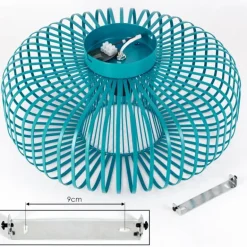 Wemude Plafonnier Bleu, 1 lumière