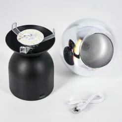 Yngered Lampe à poser LED Noir, 1 lumière