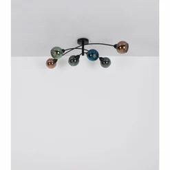 Zarlona Plafonnier Luminaires Globo Lighting Noir, 6 lumières